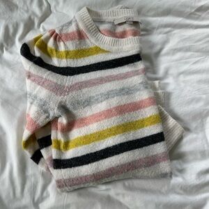 LOFT Multicolor Striped Sweater Women’s Size Small